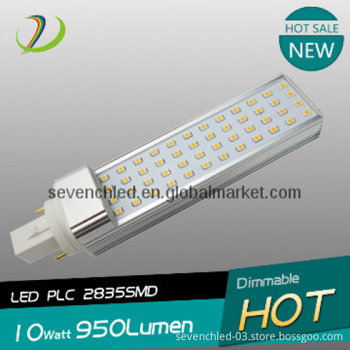LED G24 2835smd LED PLC 10W LED Light 140mm E27/G23 PLC LED